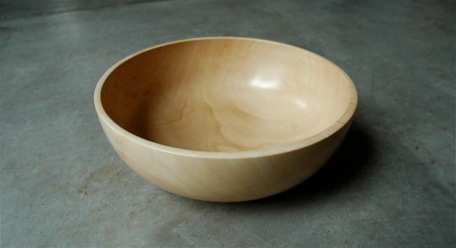 Pear wood bowl